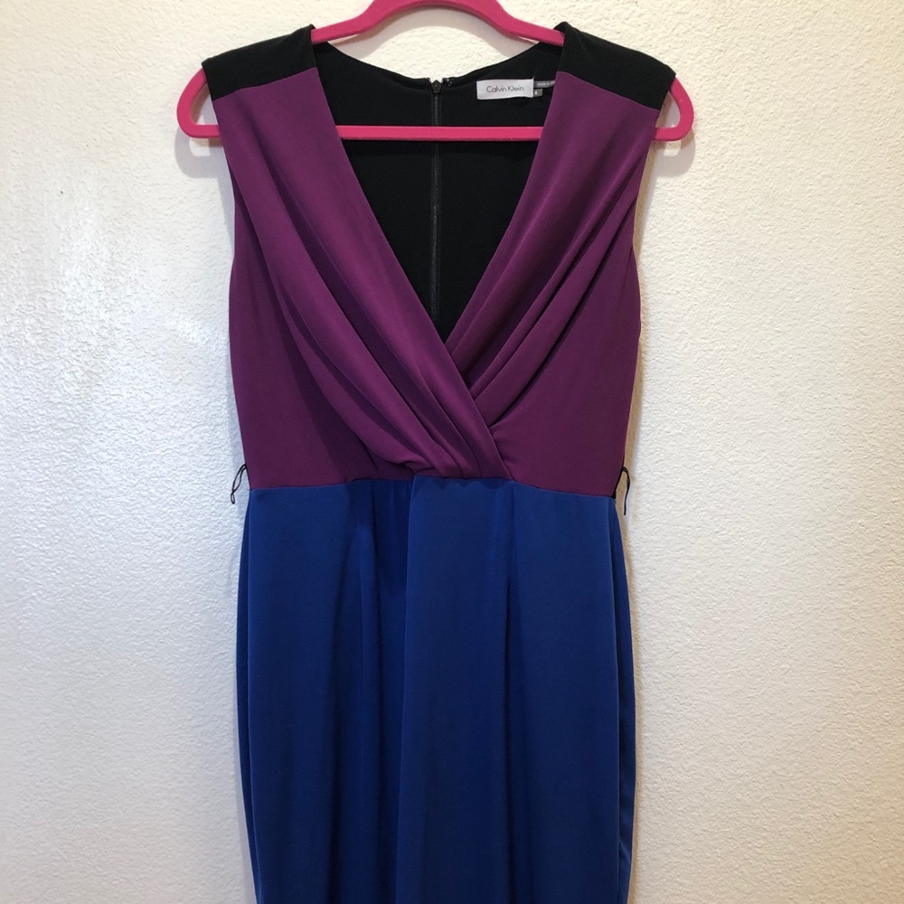 Calvin Klein color block dress